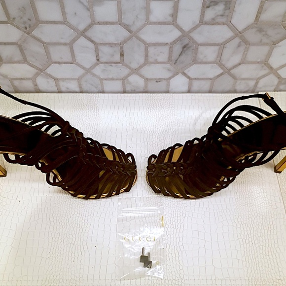 Rare Stunning Gucci Cage Sandals in size EU 38.5 and US 8/8.5 - Picture 8 of 16
